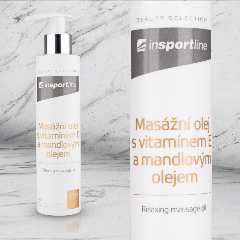 Masszázsolaj inSPORTline E vitaminnak és mandulaolajjal 200 ml akciós termékkép 1