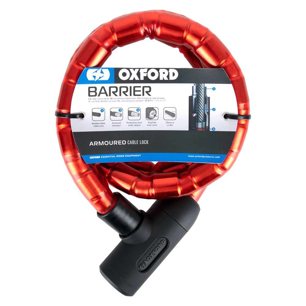 Motoros zár Oxford Barrier 1,4 m piros termék 2. képe