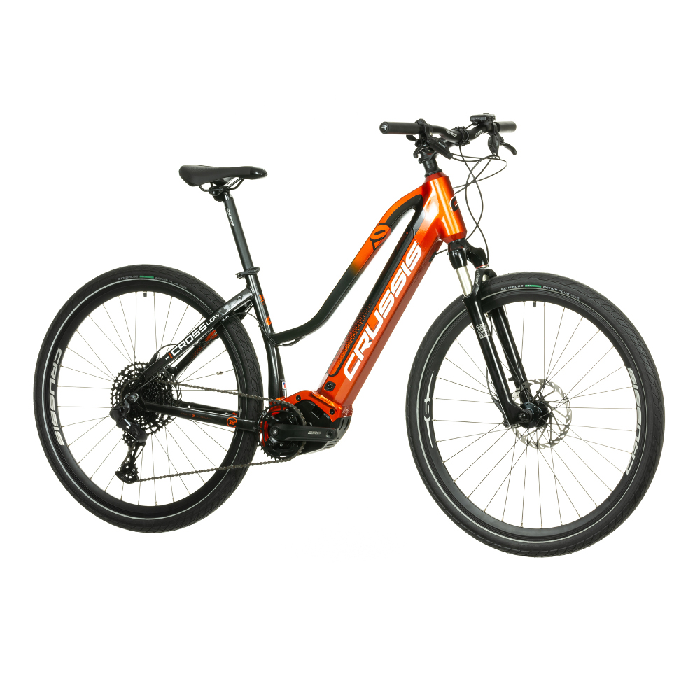 Női cross elektromos kerékpár Crussis PAN-Cross Low 9.8-M - 2023 17" (160-175 cm) akciós termékkép 1