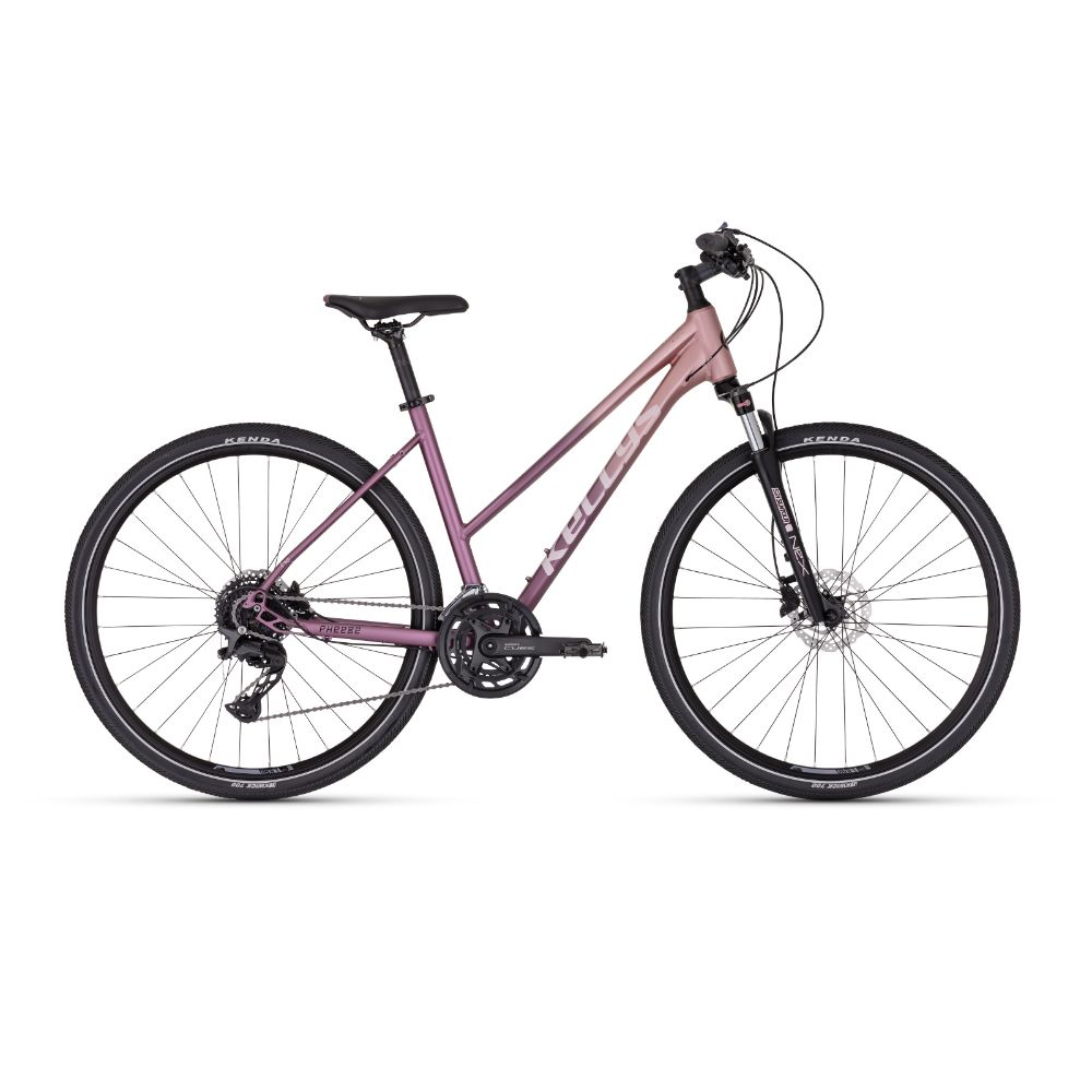 Női cross kerékpár KELLYS PHEEBE 70 28" 9.0 S (17", 155-170 cm) Rózsás Ibolyaszínű akciós termékkép 1
