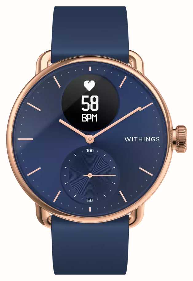 Withings Scanwatch 38 mm okosóra kék