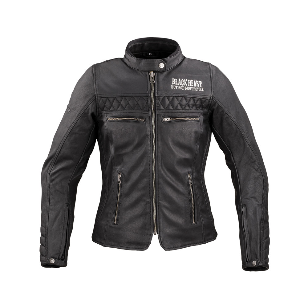 Női motoros bőrkabát W-TEC Black Heart Raptura fekete XL