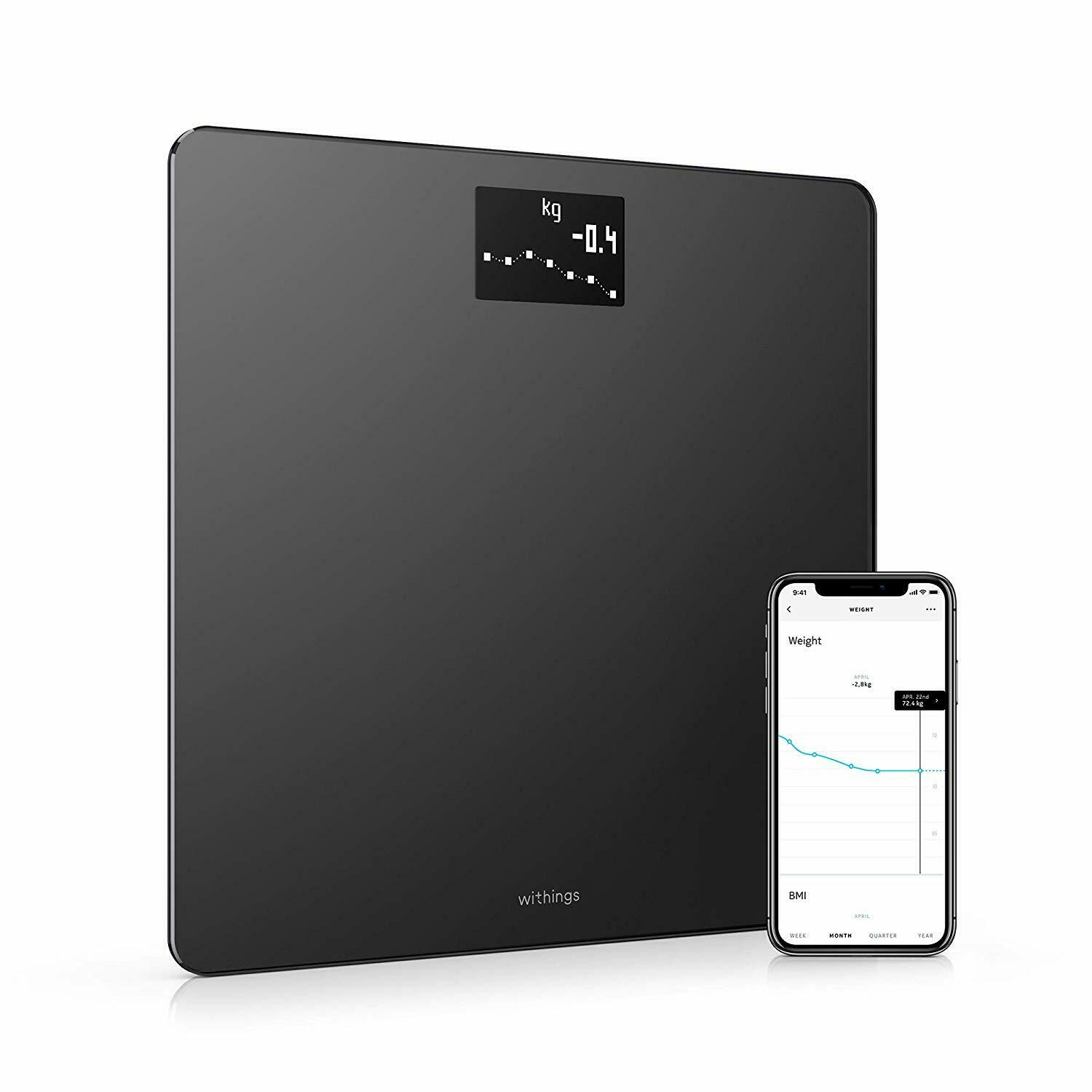 Withings Body BMI WiFi okosmérleg Fekete termék 2. képe