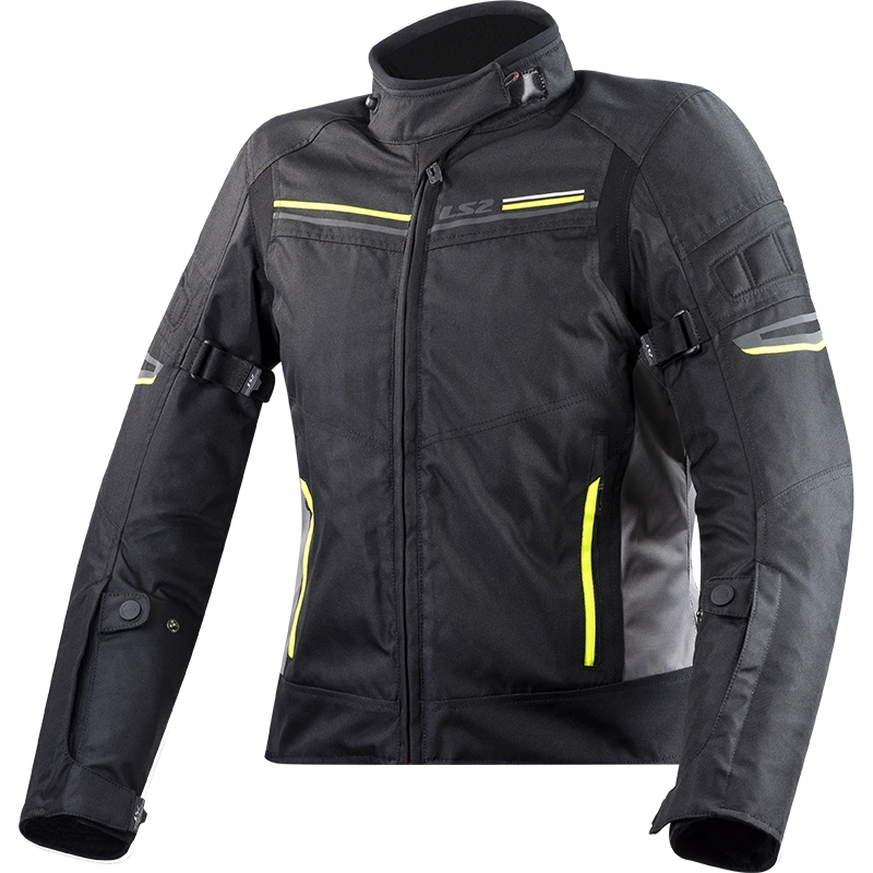 Női motoros kabát LS2 Shadow Lady Black Titan fekete-szürke XS akciós termékkép 1