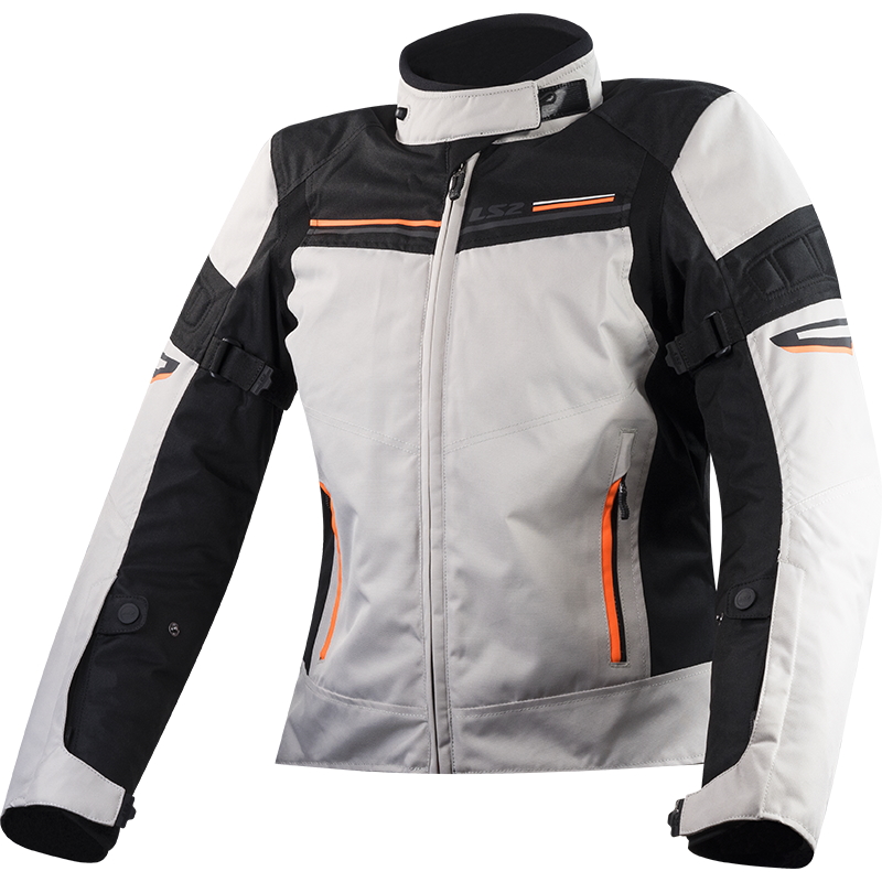 Női motoros kabát LS2 Shadow Lady Light Grey világosszürke-fekete XS akciós termékkép 1