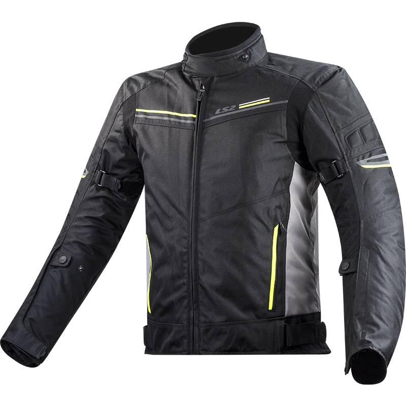 Motoros kabát LS2 Shadow Man Black Titan fekete-szürke 3XL