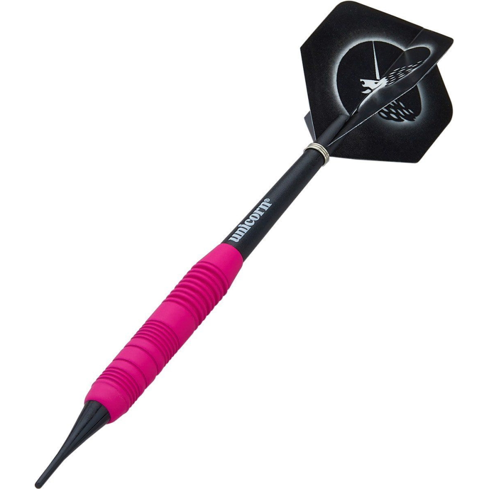 Dart nyíl Unicorn Core Plus Rubberised Brass Pink 3 db 17 g termék 2. képe