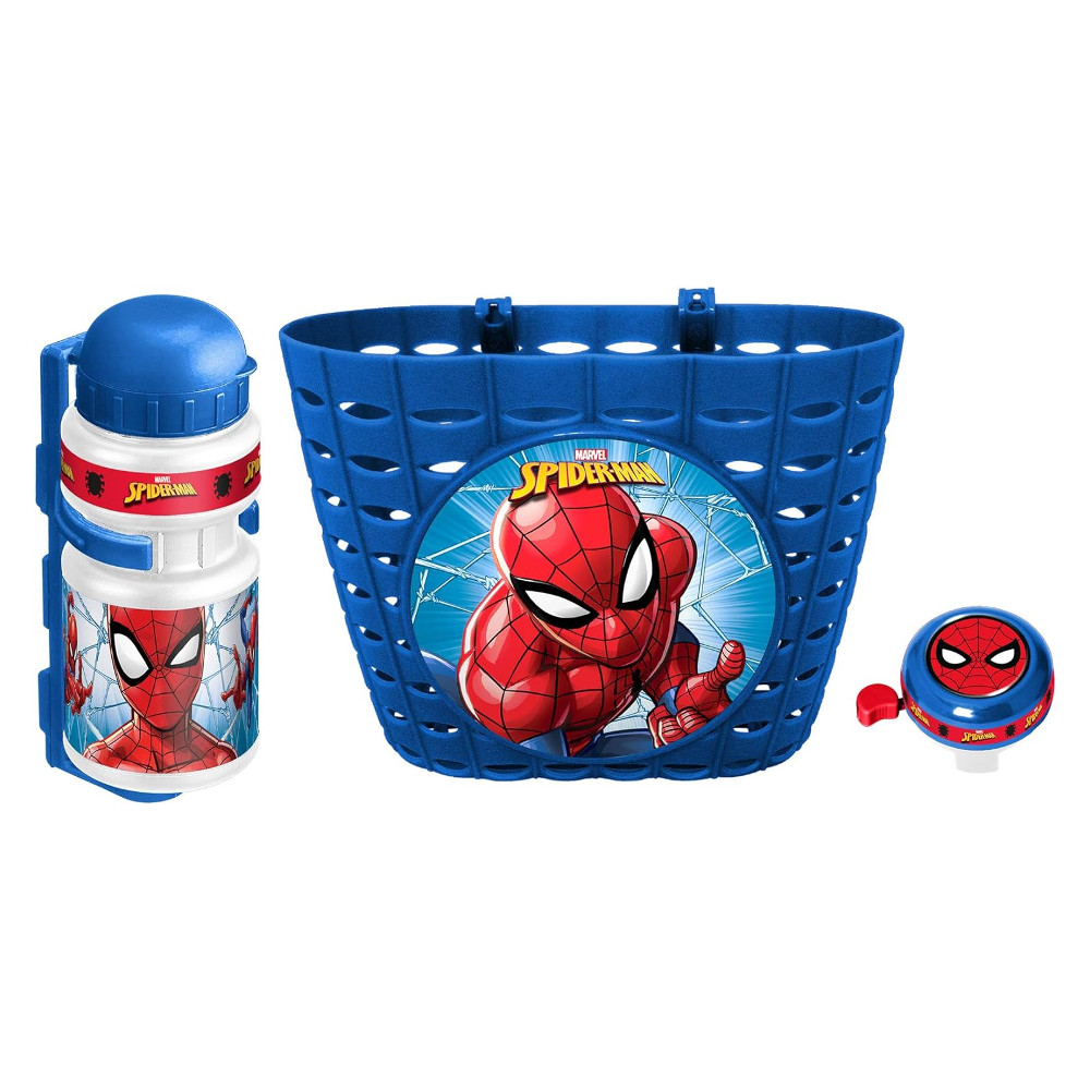 Kerékpár kiegészítő Spiderman (kosár, kulacs, csengő) akciós termékkép 1