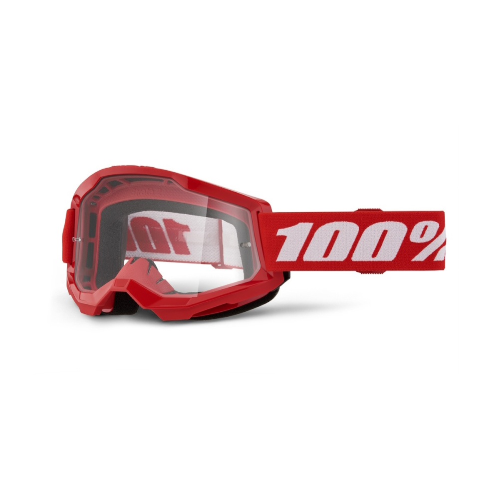Motocross szemüveg 100% Strata 2 New Kék, átlátszó plexi termék 2. képe
