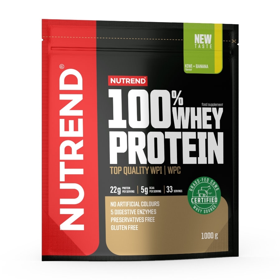 Nutrend 100% WHEY Protein 1000g kiwi-banán