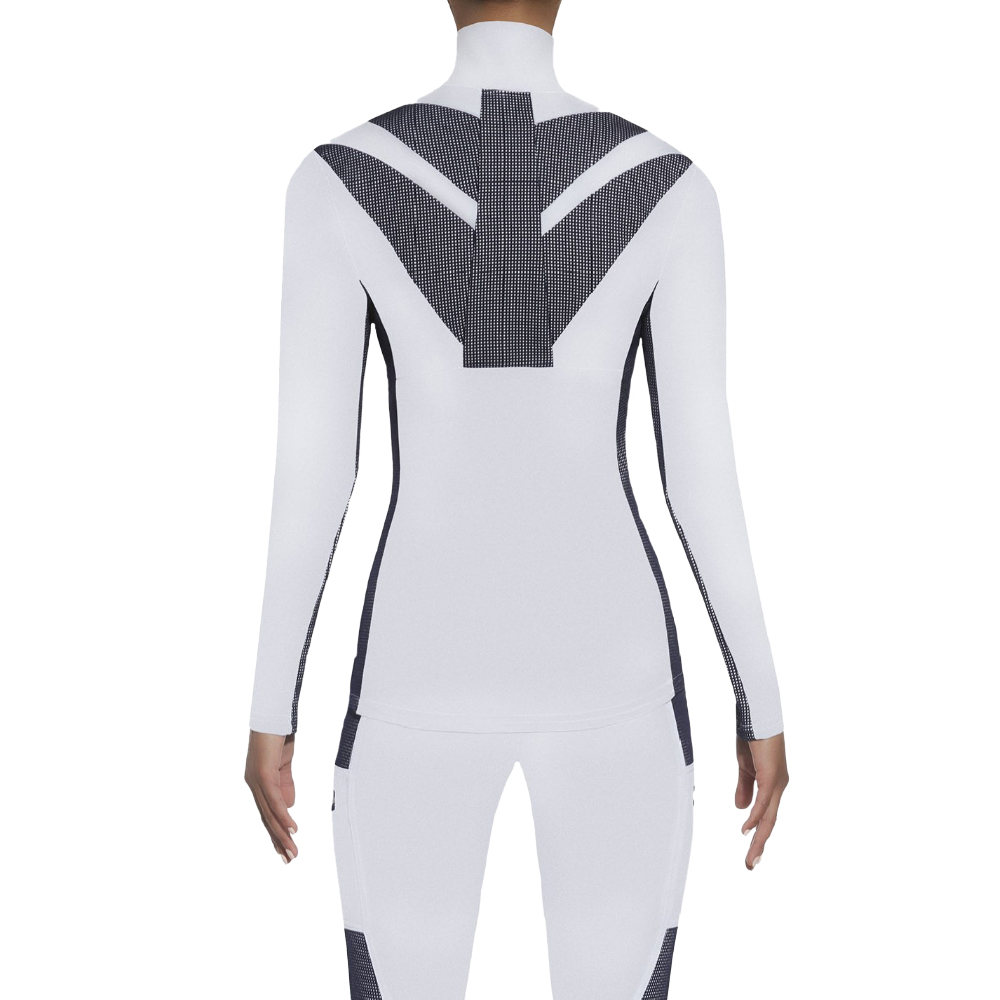 Női sport felső BAS BLEU Passion-Blouse fehér/kék S termék 2. képe