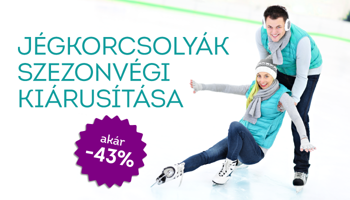 Szezonvégi jégkorcsolya kiárusítás