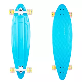 Műanyag longboard WORKER Pike 36" világító kerekekkel - kék