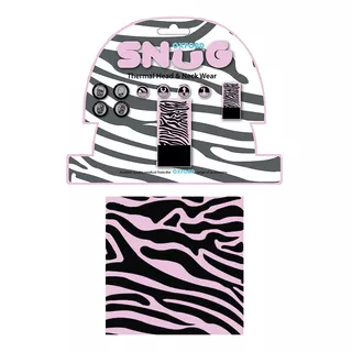 Univerzális multifunkcionális kendő Oxford Snug - pink zebra
