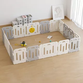 Gyerek műanyag járóka inSPORTline Klaudino 16+2 288x208x66 cm