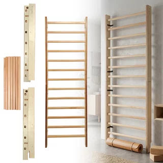 Bordásfal inSPORTline Dualmar 220x65 cm, erős és tartós kialakítás, lakkozott felület, tartozékok rögzítésének lehetősége, könnyű karbantartás