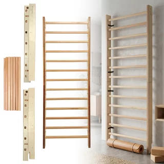 Bordásfal inSPORTline Dualmar 220x80 cm, erős és tartós kialakítás, lakkozott felület, tartozékok rögzítésének lehetősége, könnyű karbantartás