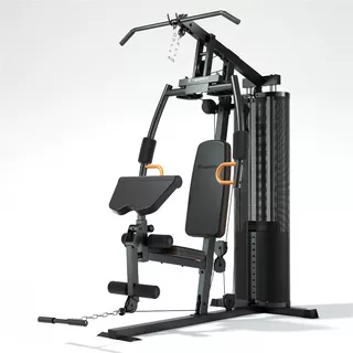 Edzőtorony inSPORTline ProfiGym C35, súly 121,5kg, teherbirás 120kg, lapsúlyos, otthoni biztónságos kondigép, csigás, tucatnyi gyakorlat