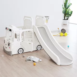 Gyerek csúszda inSPORTline Karosino - fehér