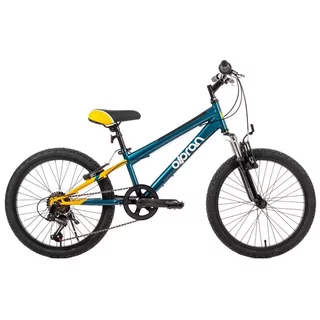Könnyű junior kerékpár Olpran Agilis 20" - 2026-os modell, 125-145 cm, 12,4 kg, SHIMANOINDEX váltórendszer, Hi-Ten acél váz, OLPRAN rugózó villa - sötétzöld/narancssárga