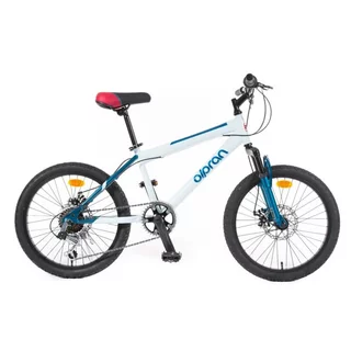 Junior kerékpár Olpran Agilis Disc ALU 20" 2026, hat sebességes shimano váltó, OLPRAN rugós villa, alumínium váz, tárcsafékek - szürke/sötétkék