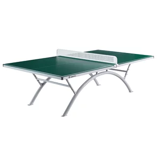 Kültéri pingpong asztal inSPORTline OUTDOOR 100, ITTF hivatalos méret, fémhálóval, SMC kompozit deszka, stabil, 86kg, nem összecsukható, masszív - zöld