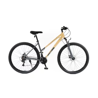 Női cross kerékpár Olpran Columba 28" - 2026, Shimano váltó, teleszkópos villa, maximális kényelem - homokszínű/szürke