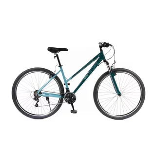Női cross kerékpár Olpran Salix 28" - 2026-os modell, OLPRAN rugózó villa,  21 sebességes Shimano váltórendszer, 28"-os kerekek - menta/petrolkék