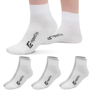 Antibakteriális bambusz zokni inSPORTline Silvatic Mid AG+ 3 pár, unisex, középhosszú, rugalmas, antibakteriális, környezetbarát