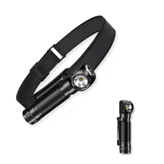Multifunkciós fejlámpa inSPORTline Lumulti, mágneses, klipsz, rugalmas pánt, 1000 lumen, USB-C