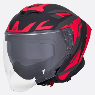 Motoros bukósisak W-TEC Voltik Graphic, mosható bélés, intelligens szellőzés, gyorskioldós mikrometrikus pánt, ECE 22.06 biztonsági szabvány