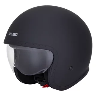 Motoros sisak W-TEC Valkorne Noir, gyorsrögzítő csat, kivehető és mosható bélés, ECE 22.06 jóváhagyás - matt fekete