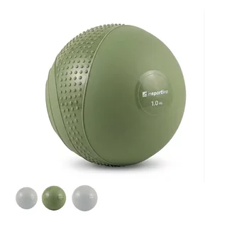 Mini medicinlabda inSPORTline Sendelar 11cm/1kg, csúszásgátló elemek, strapabíró szerkezet, gumírozott hatású PVC felület, könnyű kezelhetőség