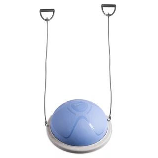 Egyensúlyozó párna inSPORTline Dome Compact gumi expanderekkel, kétoldalas használat, hordozófogantyúk, csúszásgátló felület, masszázs domborulatok - szürke-kék