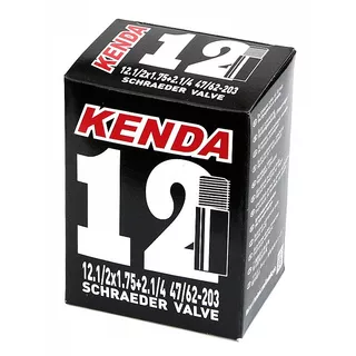 Kerékpár belső KENDA 12" 47/62-203 AV, motoros szelep, első osztályú anyag