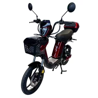 Elektromos robogó W-TEC E-Greta II 12Ah 18",  LED-es világítás, távirányító beépített riasztóval, áttekinthető digitális kijelző, 50 km hatótávolság - piros