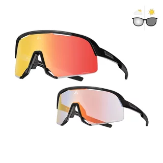 Fotokróm napszemüveg Altalist Kisou PXC - fekete piros üveggel