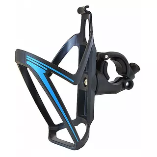 Kulacstartó fogantyúval Nexelo Bottle Cage, 85 g, műanyag, gyors összeszerelés - fekete-kék