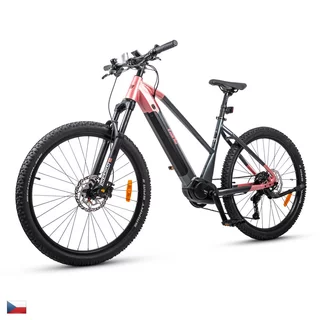 Női hegyikerékpár inSPORTline ISL Asuki 630 Wh 27,5" – 2025-ös modell, Bafang M410 motor, 150 km hatótávolság, 27,5" kerékátmérő - Tengeri Rózsa