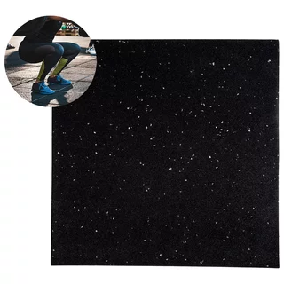 Talajvédő szőnyeg inSPORTline Proteko II 50x50x3 cm - fekete-szürke