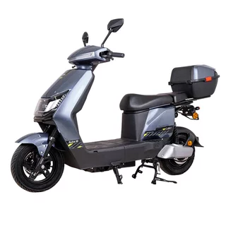Elektromos robogó W-TEC Raike II 10", fényvisszaverő elemek, LED-világítás, LED kijelző, 65 km hatótávolság, 25 km/h-s végsebesség - szürke-fekete