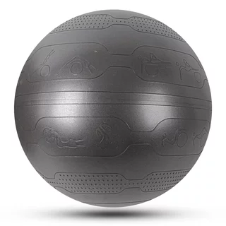 Gimnasztikai labda inSPORTline Stretch Ball 75 cm, masszázs nyúlványok, csúszásmentes, kézi pumpa, tartós PVC anyag