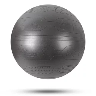 Gimnasztikai labda inSPORTline Stretch Ball 55 cm, masszázs nyúlványok, csúszásmentes, kézi pumpa, tartós PVC anyag