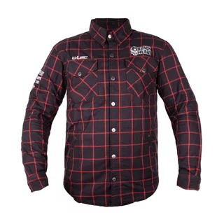 Motoros ing W-TEC Black Heart Rattlesneak - fekete piros csíkkal