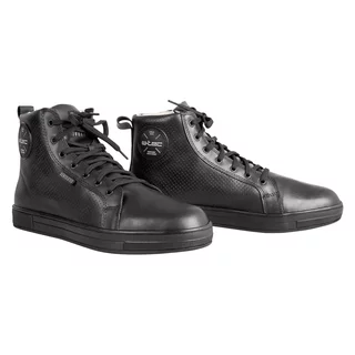 Motoros csizma W-TEC Ravito valódi marhabőrből , dupla varrás, fűzős rögzítés