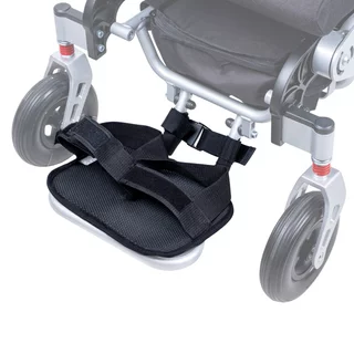 Lábrögzítő heveder kerekesszékhez inSPORTline, tépőzáras rögzítés, csúszásmentes felület, csatos heveder