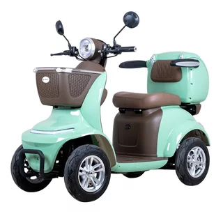 Négykerekű elektromos moped W-TEC Lubica II, LCD kijelző, 3 sebességi mód, tempomat, biztonsági riasztó - zöld
