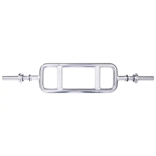 Tricepsz rúd szorítókkal inSPORTline Tridabar 88,5cm/30mm, krómozott acél, csúszásmentes fogantyú