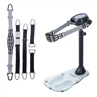 Rezgő masszázs öv inSPORTline TrimBelt, 20 fokozatú rezgésbeállítás, 9 masszázsprogram, 4 féle masszázs öv, üveg talapzat, csúszásmentes lábak