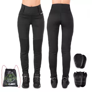 Női motoros leggings W-TEC Noposum - fekete